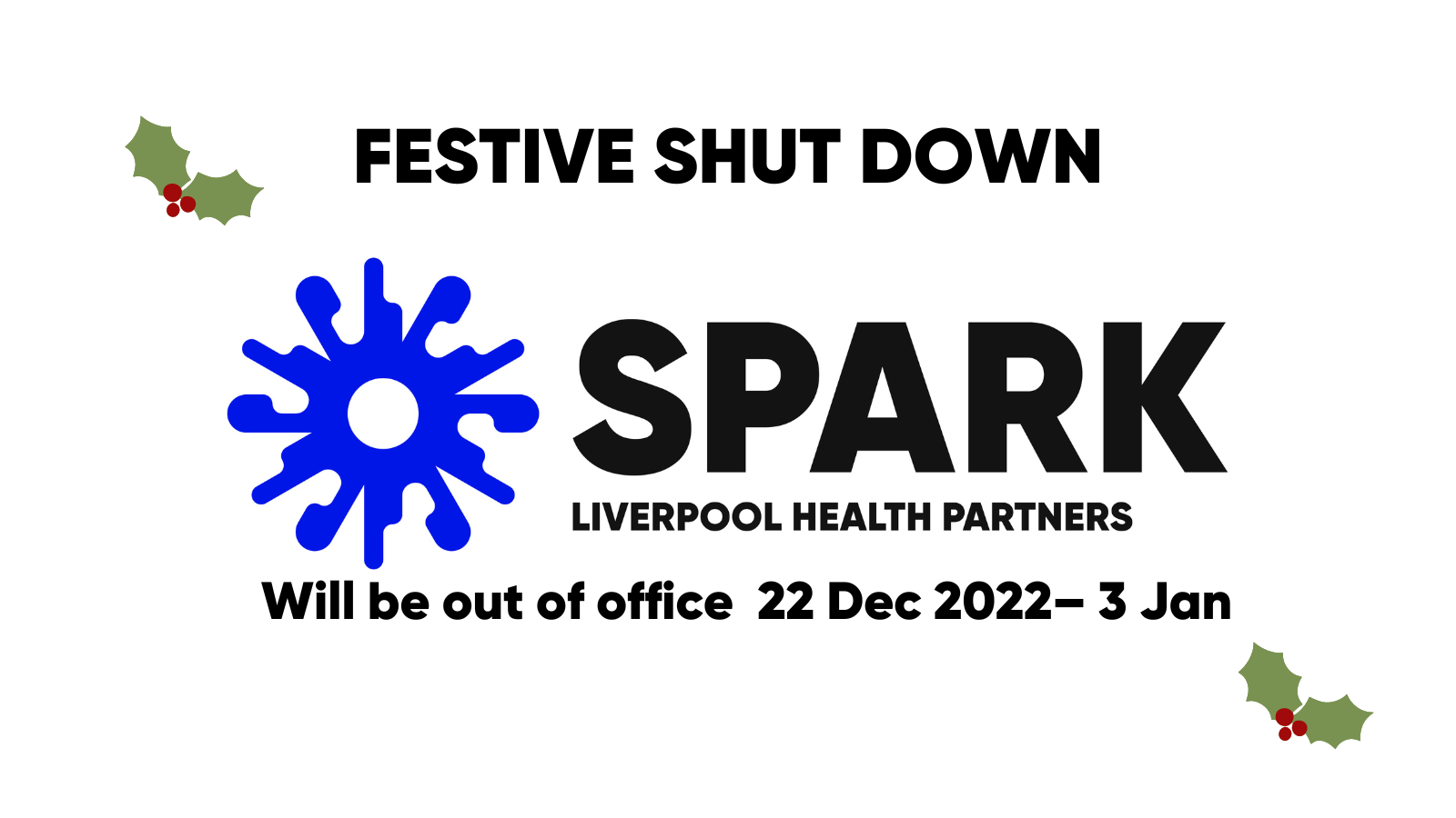 LHP SPARK festive deadlines